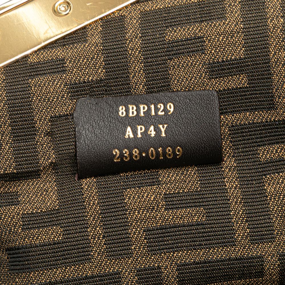 Brown Knit Fendi Crossbody Bag