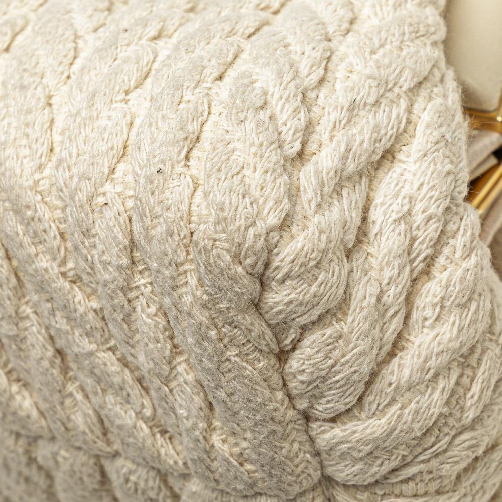 Brown Knit Fendi Crossbody Bag