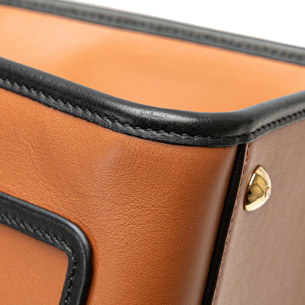 Brown Leather Fendi Shoulder Bag