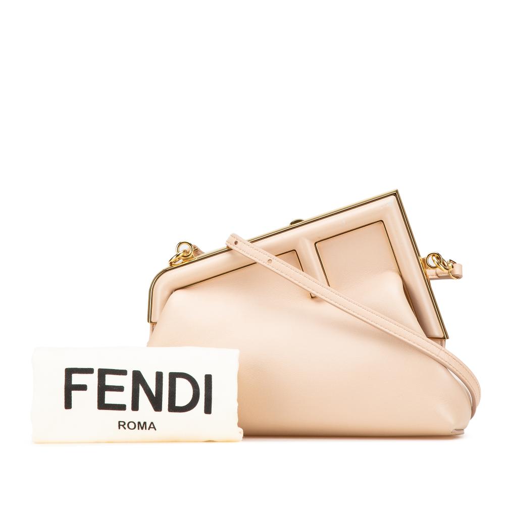 Brown Leather Fendi Crossbody Bag