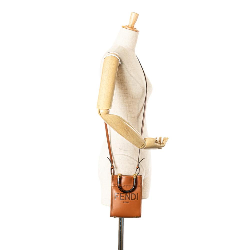 Brown Leather Fendi Tote