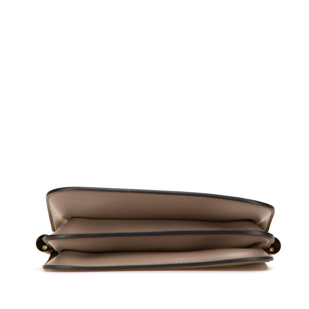 Brown Leather Fendi Shoulder Bag