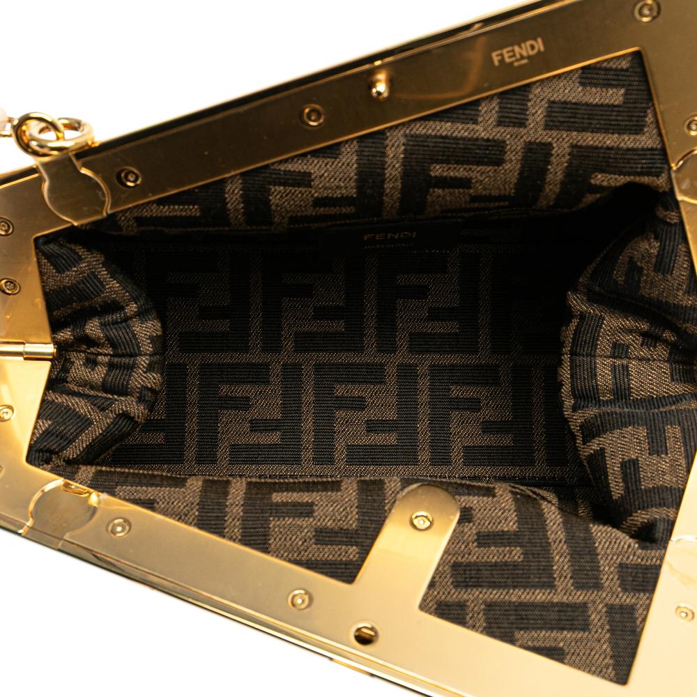 Brown Leather Fendi Crossbody Bag