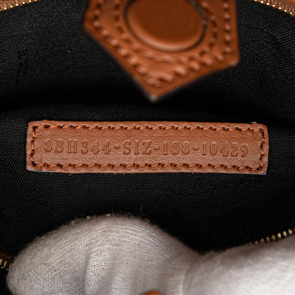 Brown Leather Fendi Shoulder Bag