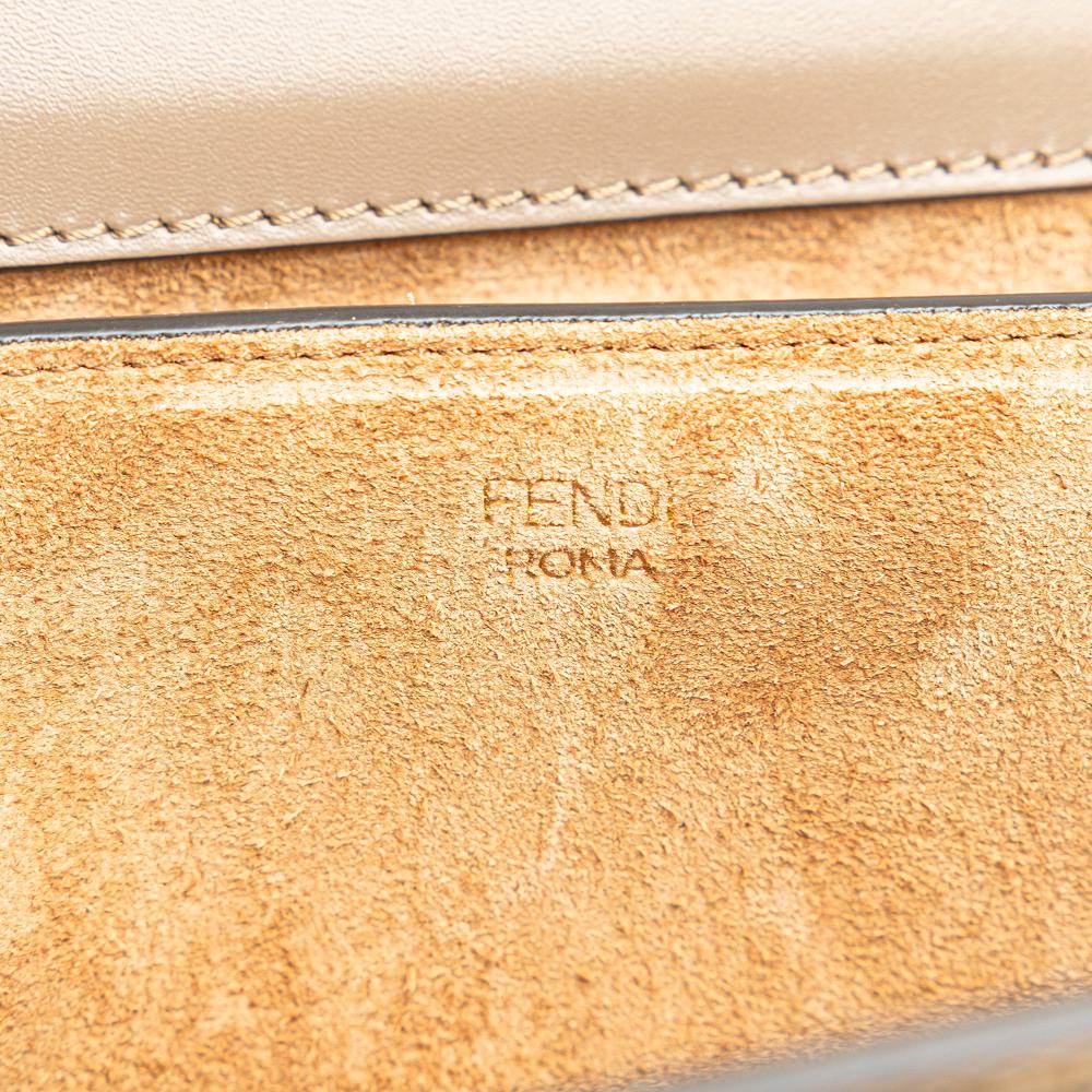 Brown Leather Fendi Shoulder Bag