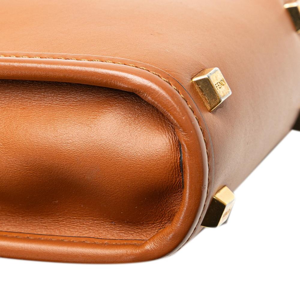 Brown Leather Fendi Tote