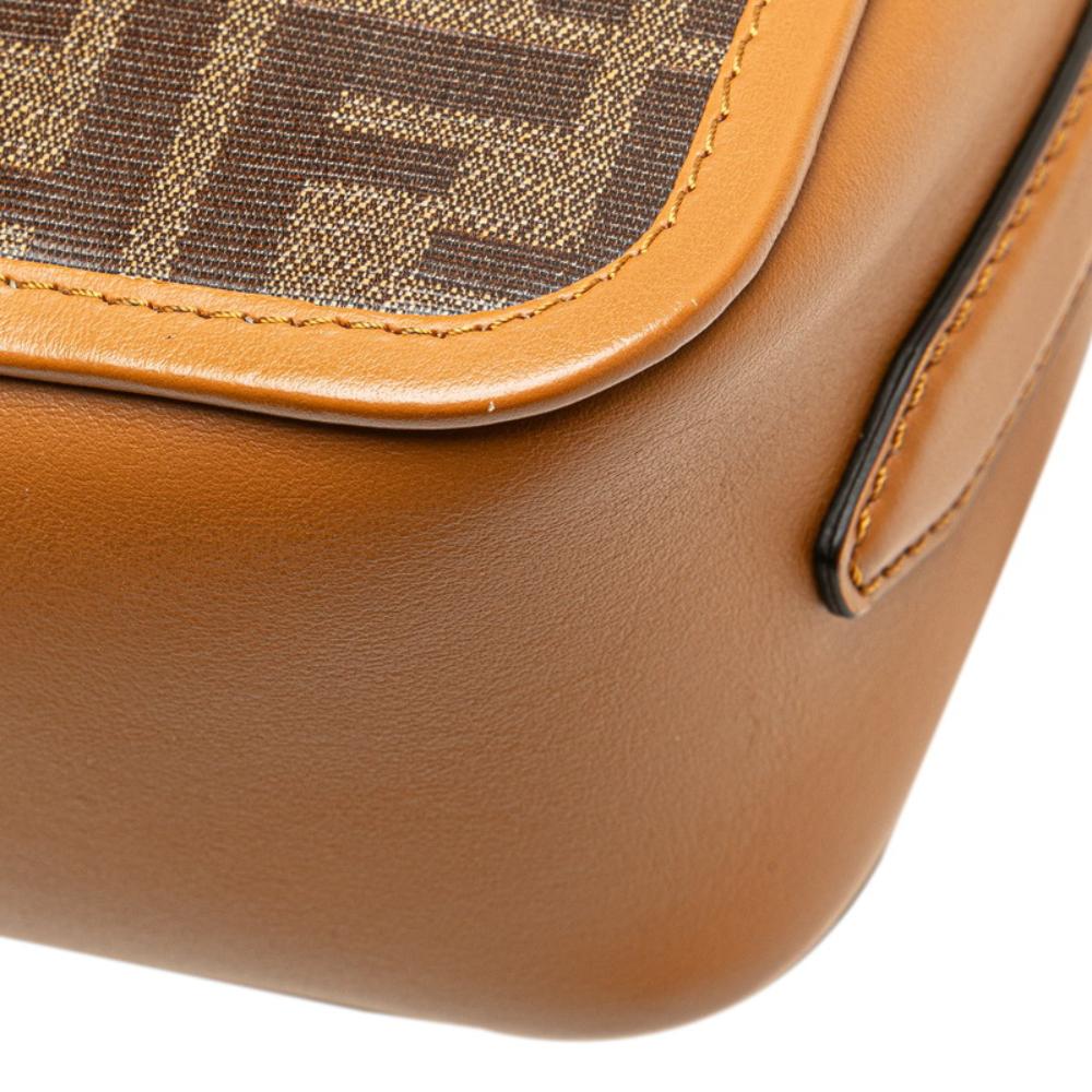 Brown Leather Fendi Crossbody Bag