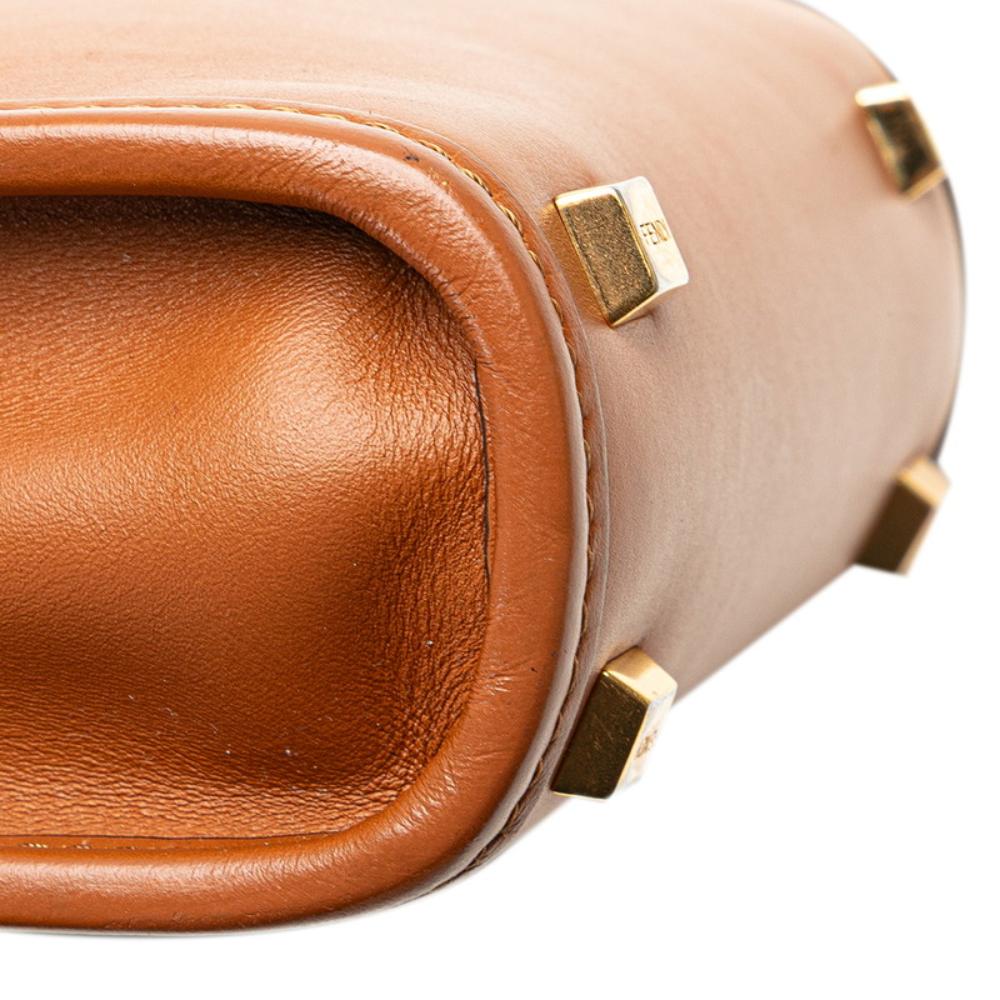 Brown Leather Fendi Tote
