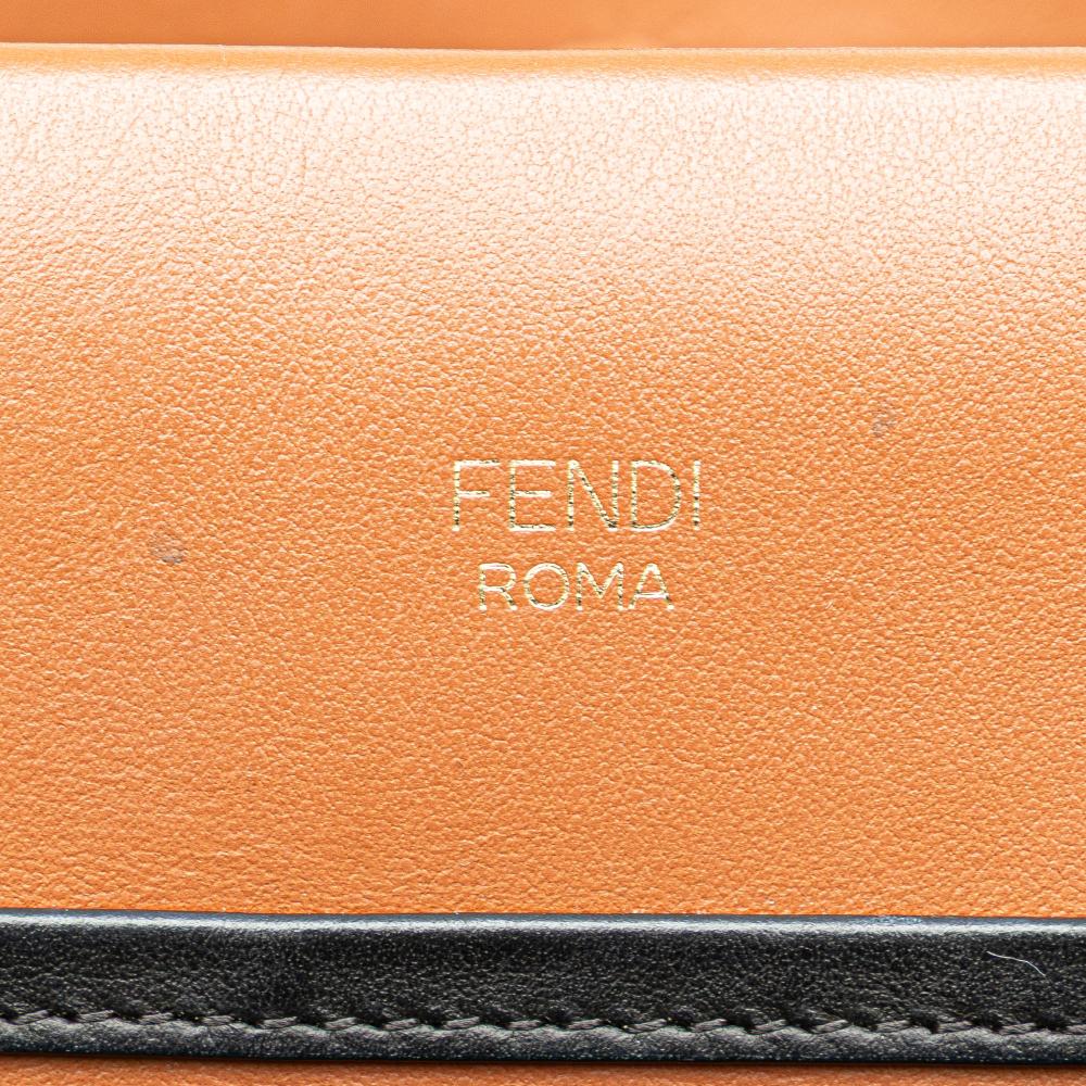Brown Leather Fendi Shoulder Bag