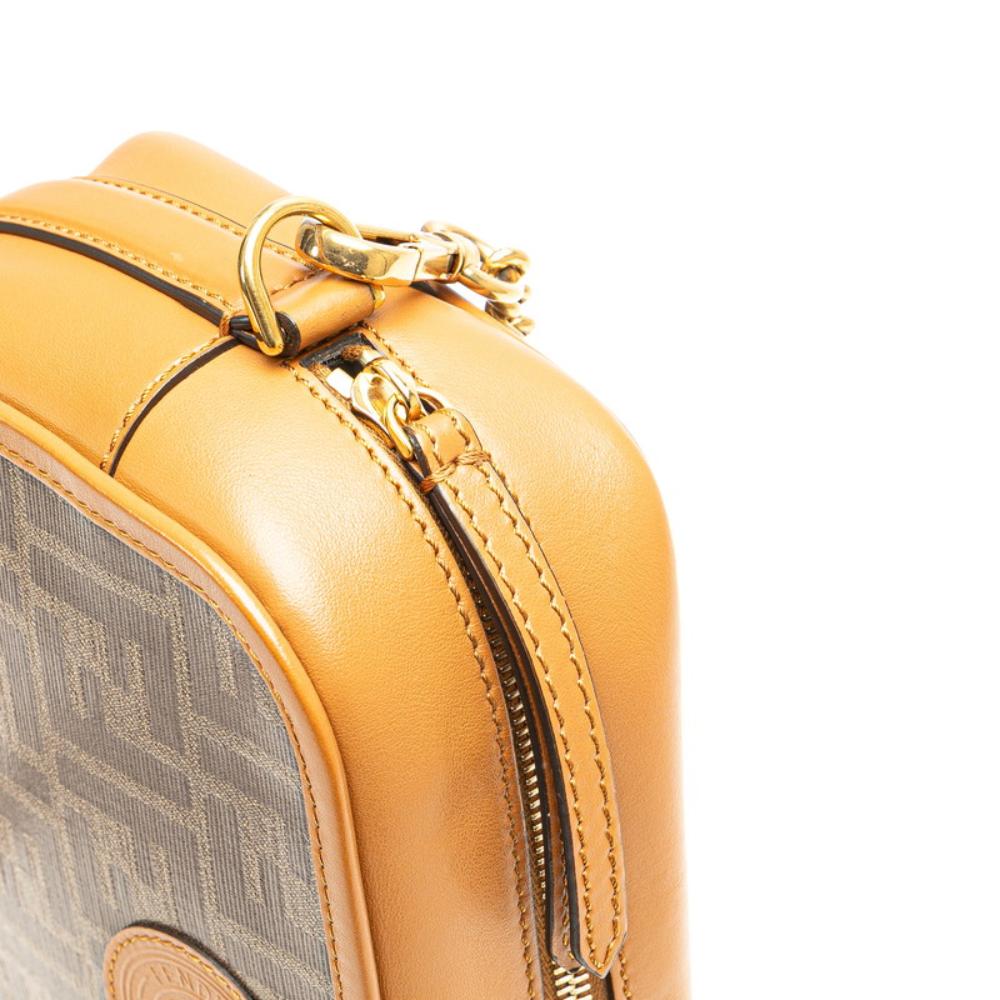 Brown Leather Fendi Crossbody Bag