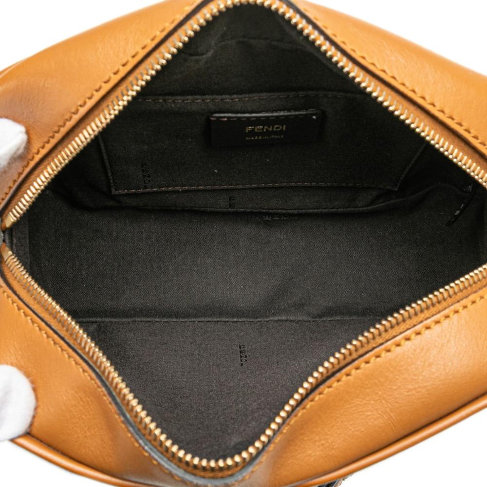 Brown Leather Fendi Crossbody Bag
