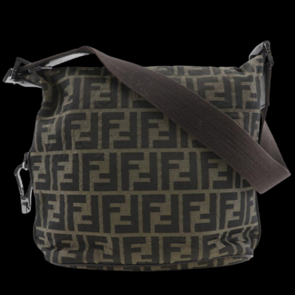 Brown Nylon Fendi Shoulder Bag