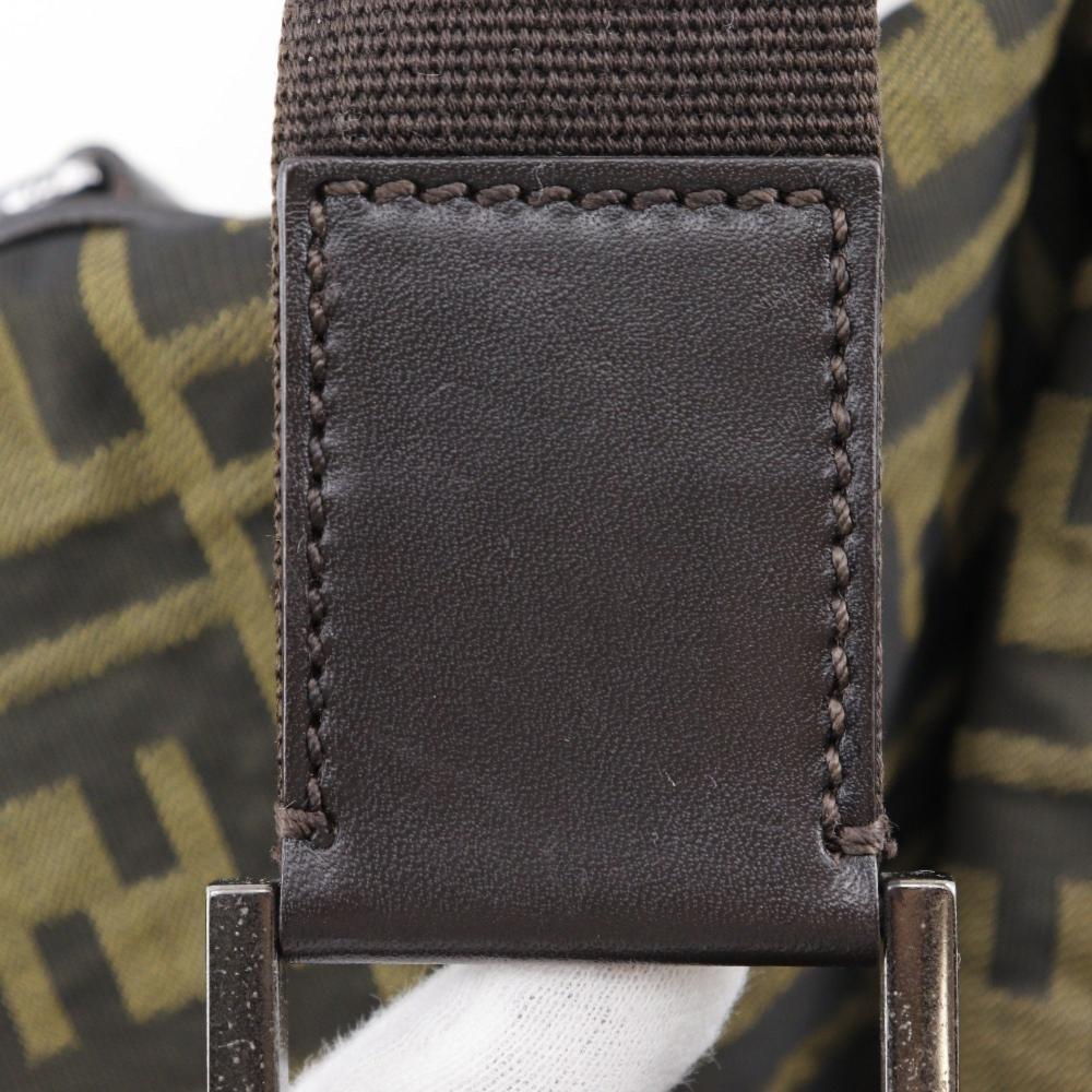 Brown Nylon Fendi Shoulder Bag