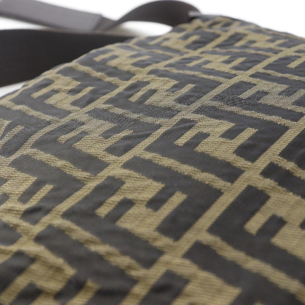 Brown Nylon Fendi Shoulder Bag