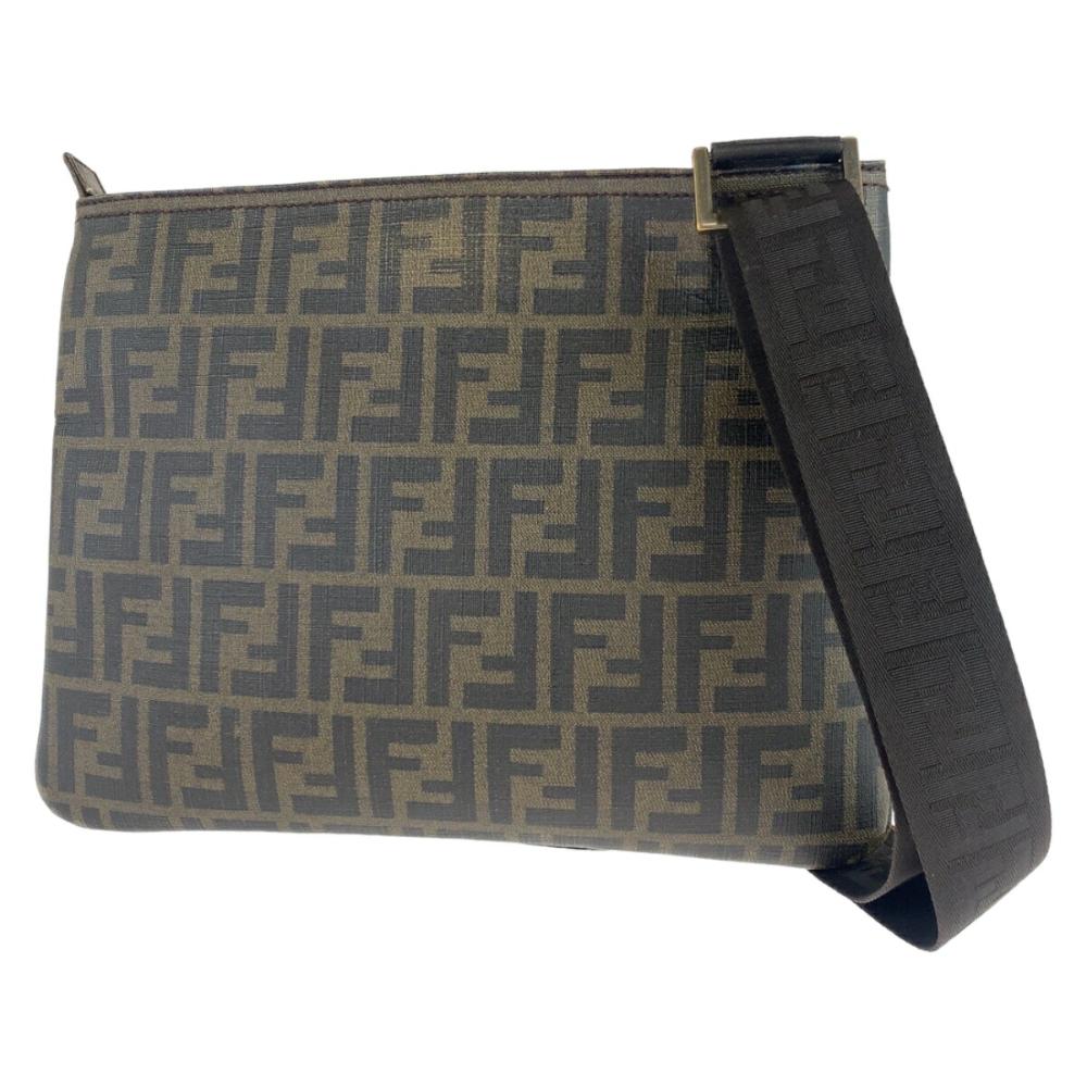 Brown Plastic Fendi Crossbody Bag