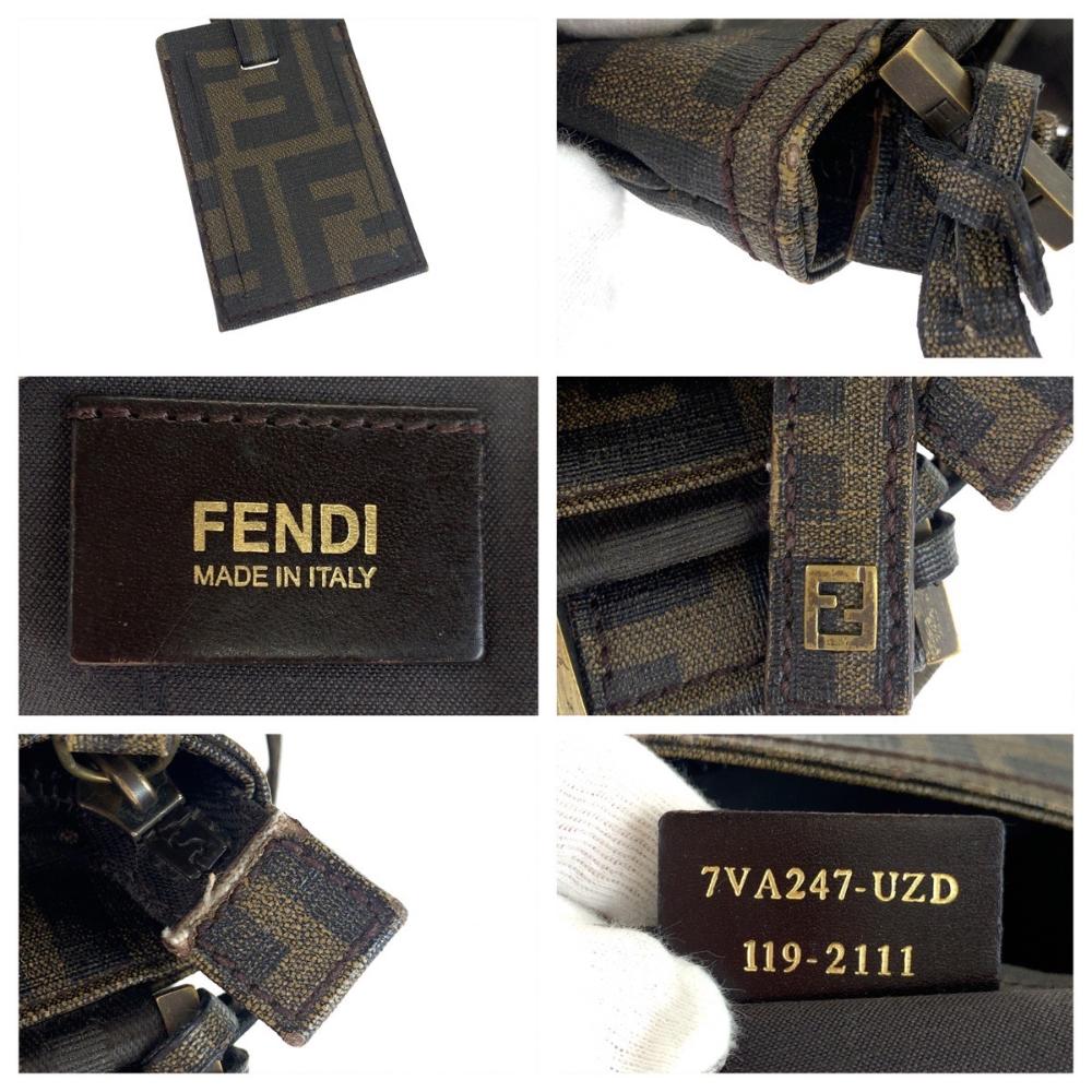Brown Plastic Fendi Crossbody Bag
