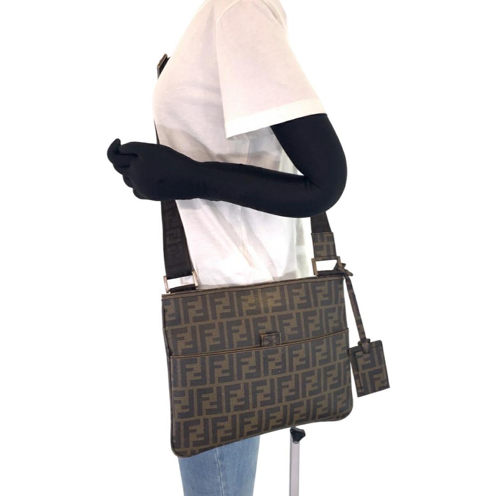 Brown Plastic Fendi Crossbody Bag