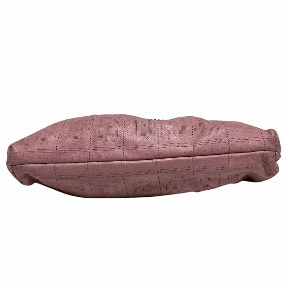 Pink Canvas Fendi Shoulder Bag