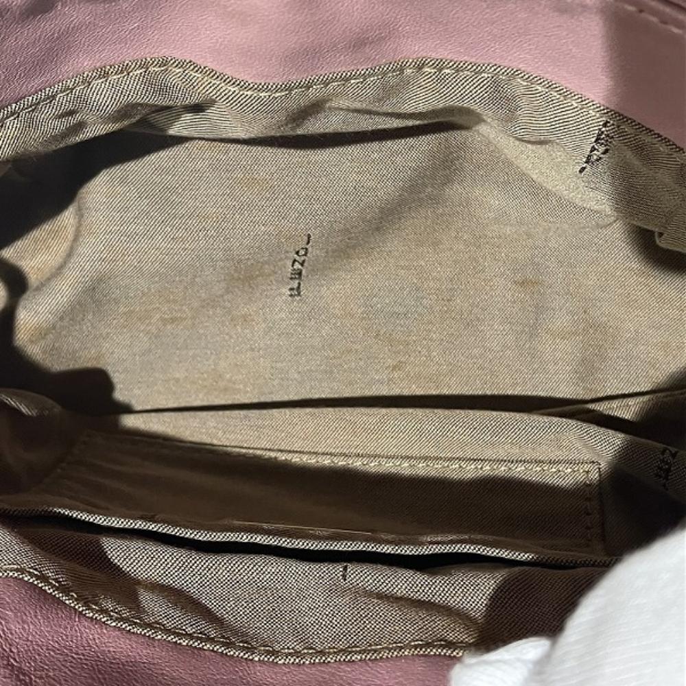 Pink Canvas Fendi Shoulder Bag