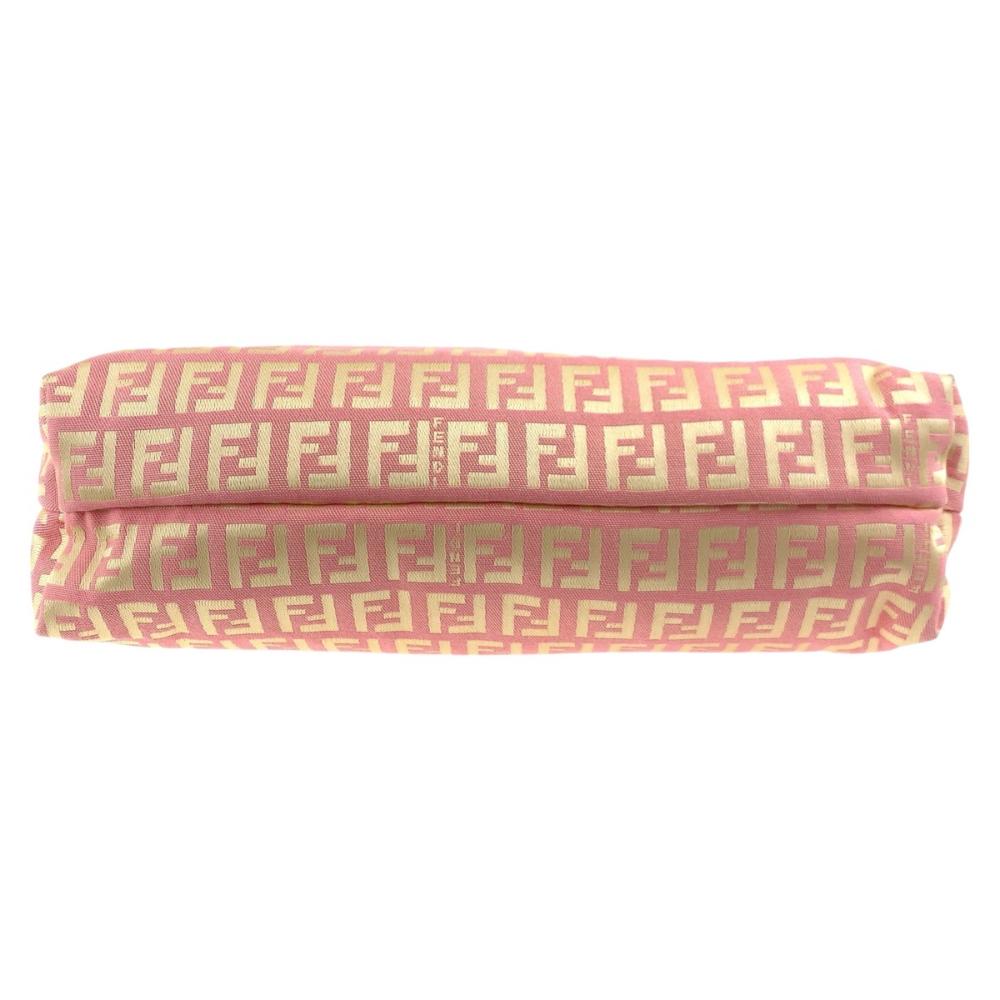 Pink Canvas Fendi Shoulder Bag