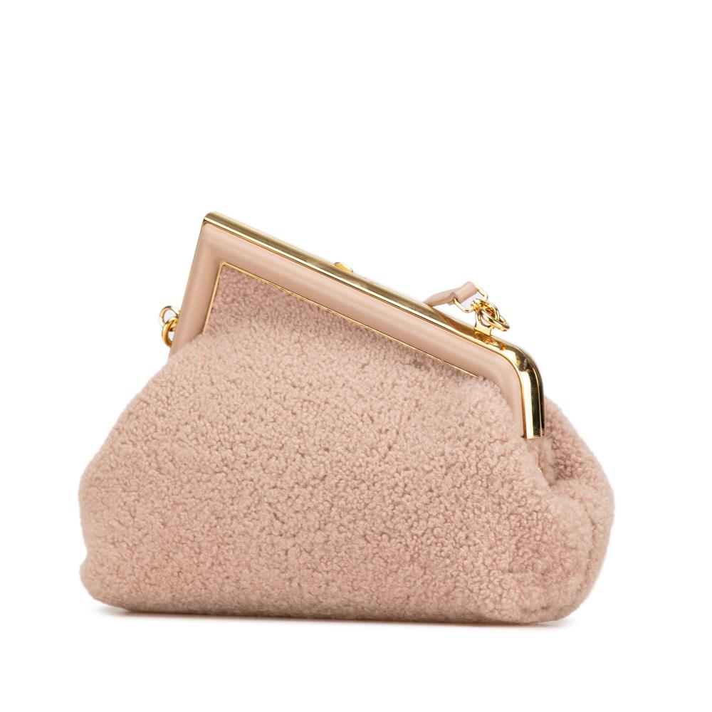 Pink Fur Fendi Crossbody Bag