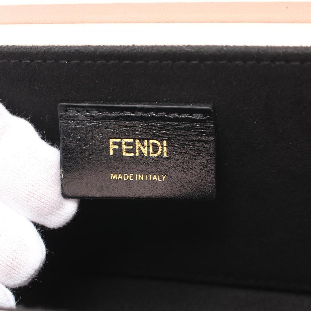 Pink Leather Fendi Crossbody Bag