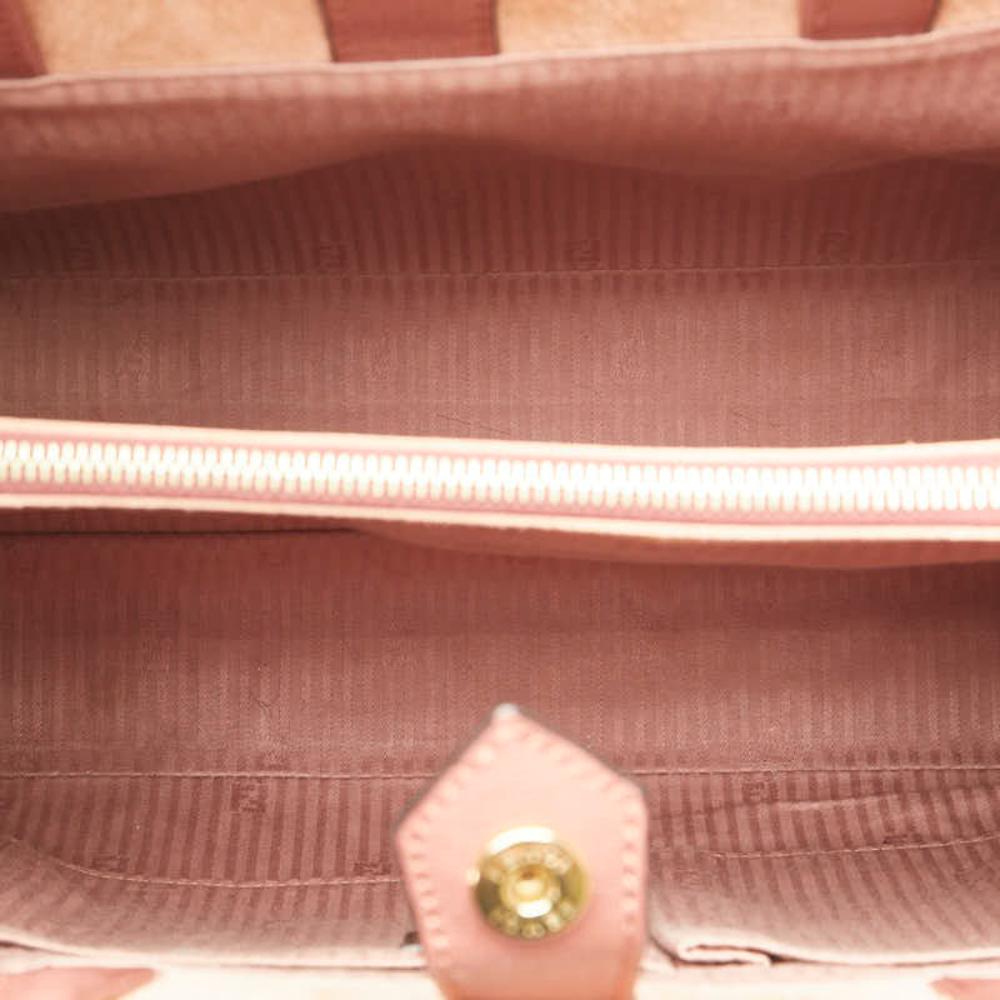 Pink Leather Fendi Shoulder Bag
