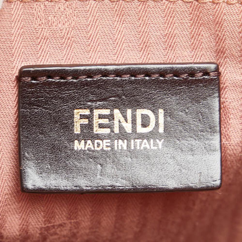 Pink Leather Fendi Shoulder Bag