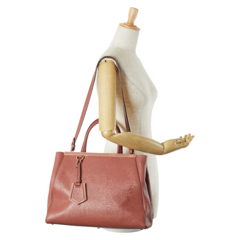 Pink Leather Fendi Shoulder Bag