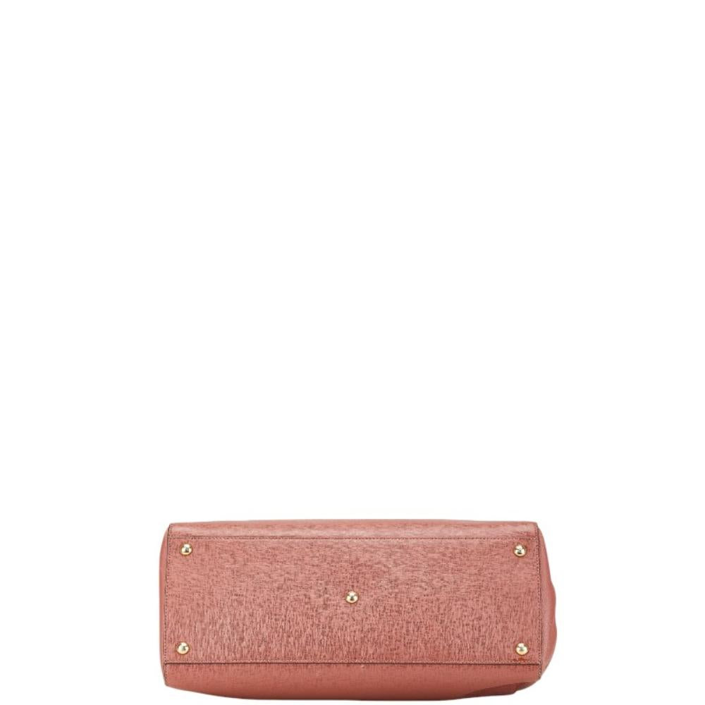 Pink Leather Fendi Shoulder Bag