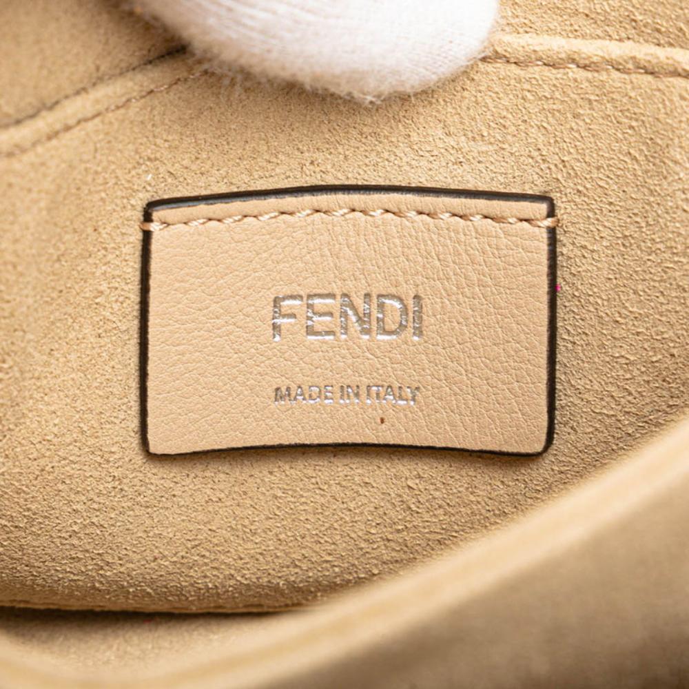 Pink Leather Fendi Shoulder Bag