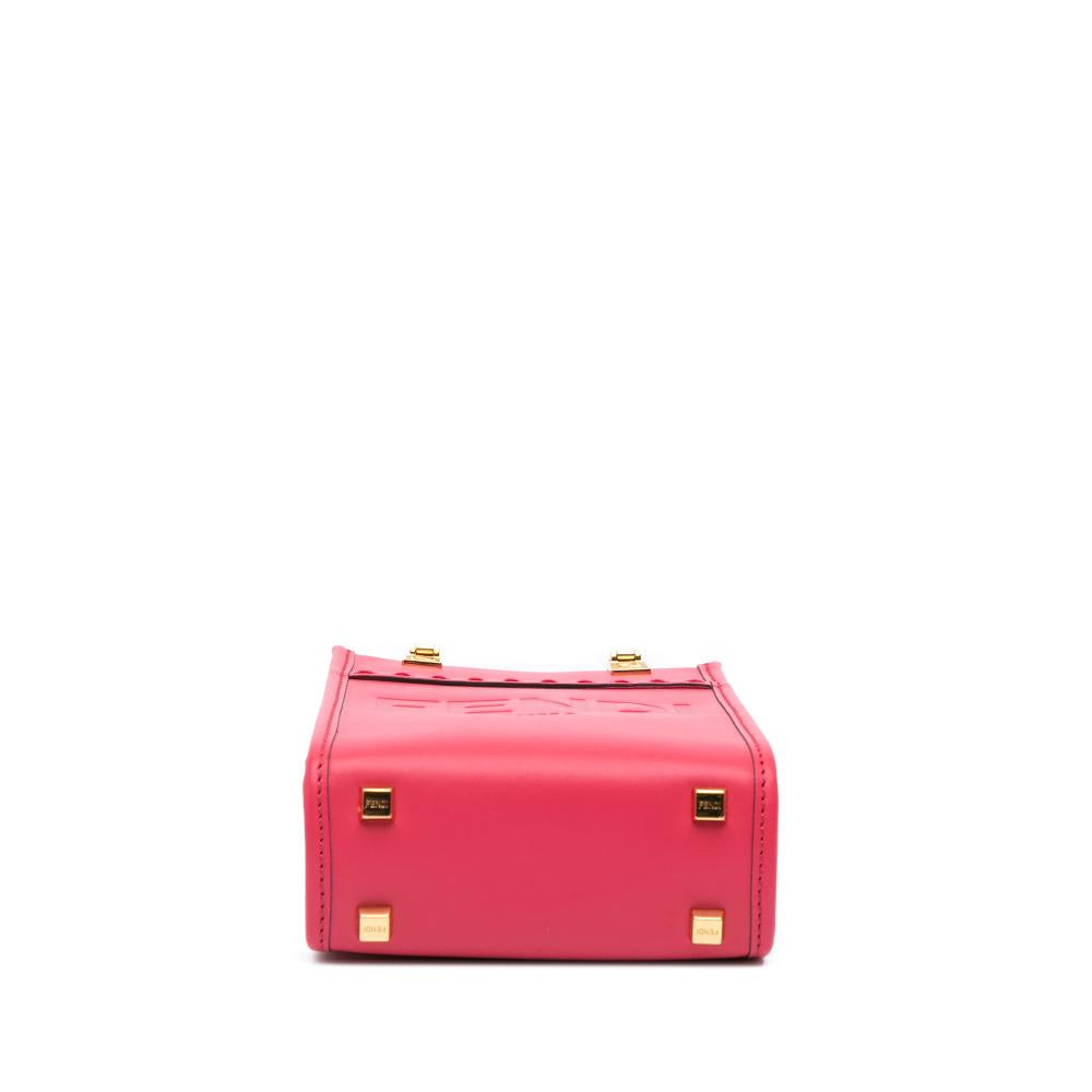 Pink Leather Fendi Tote