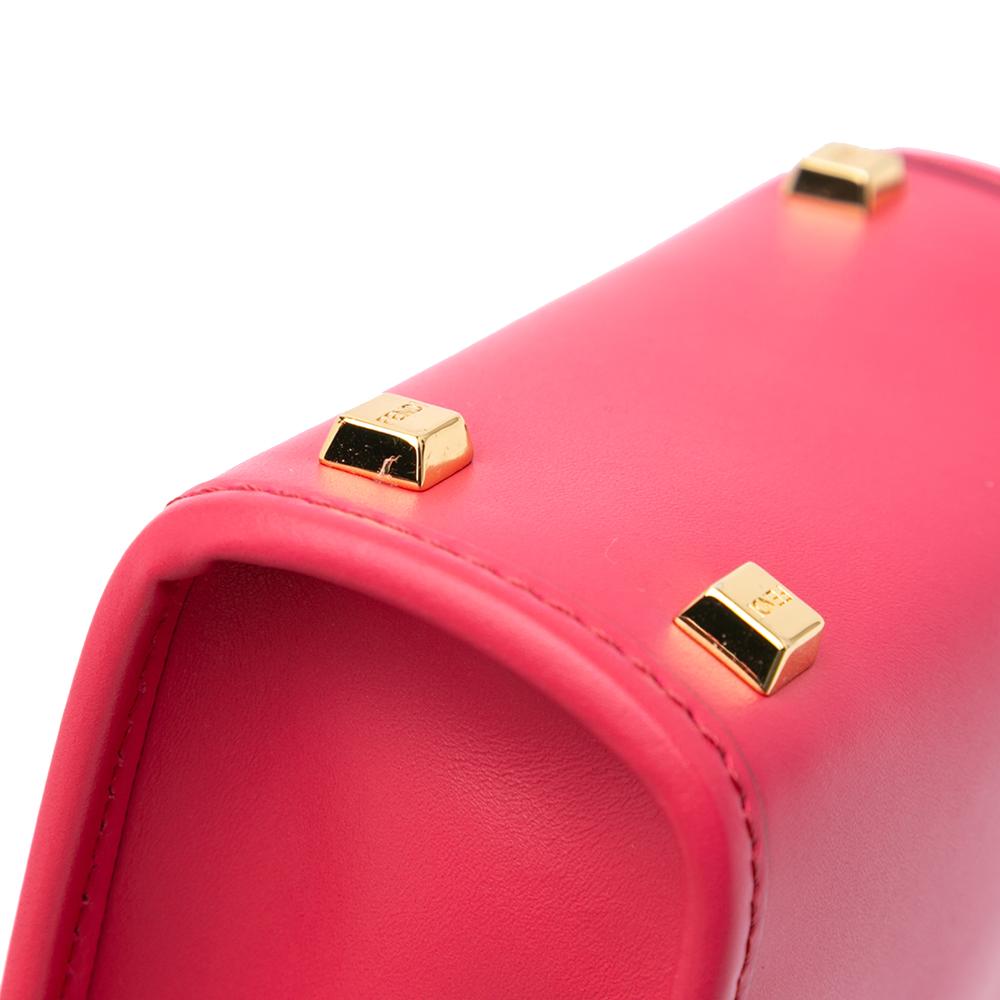 Pink Leather Fendi Tote
