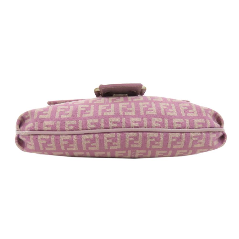 Purple Canvas Fendi Shoulder Bag