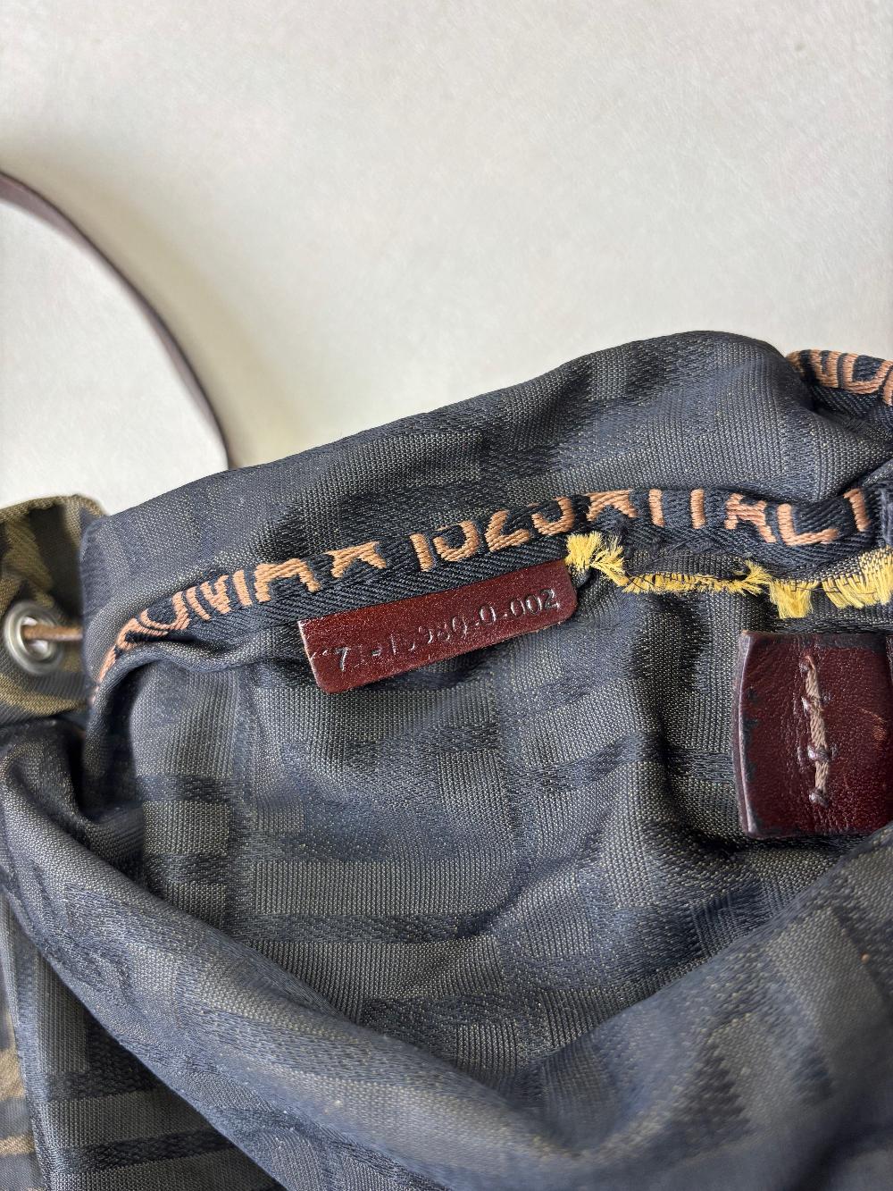 Red Canvas Fendi Backpack