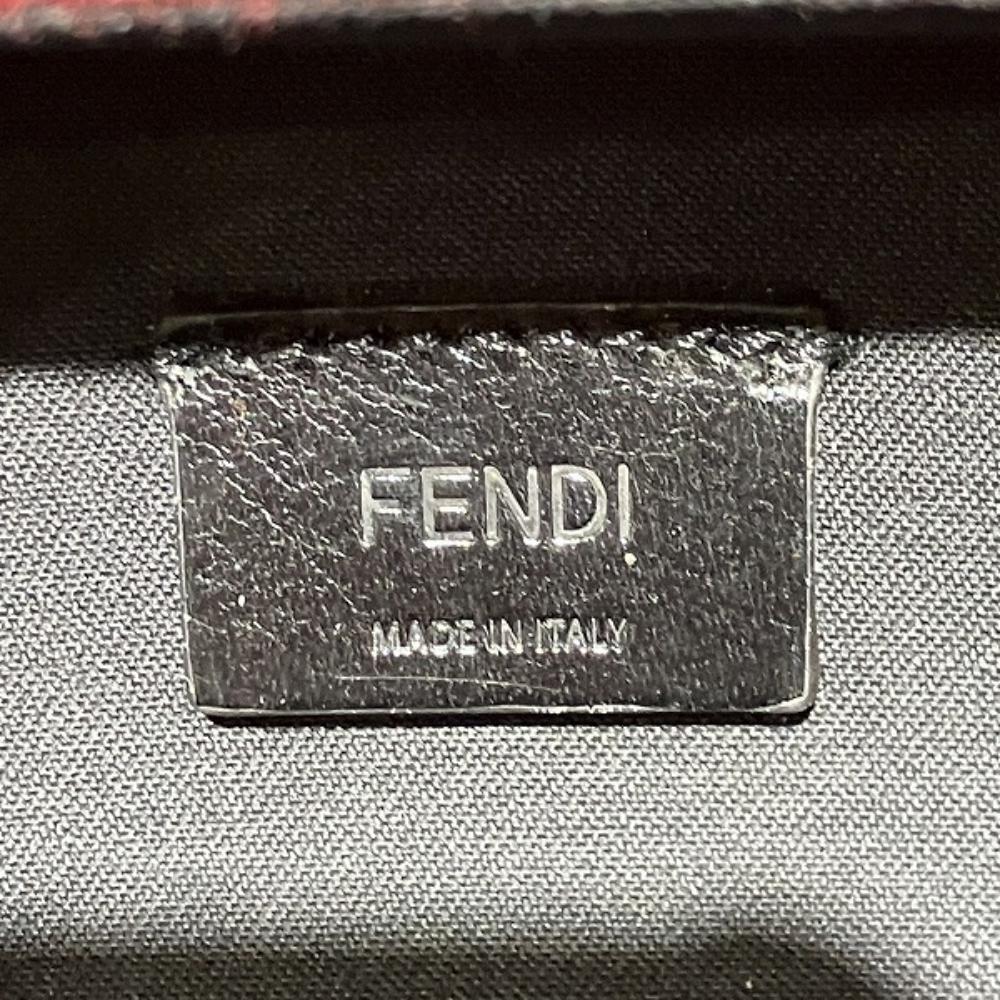 Red Canvas Fendi Crossbody Bag