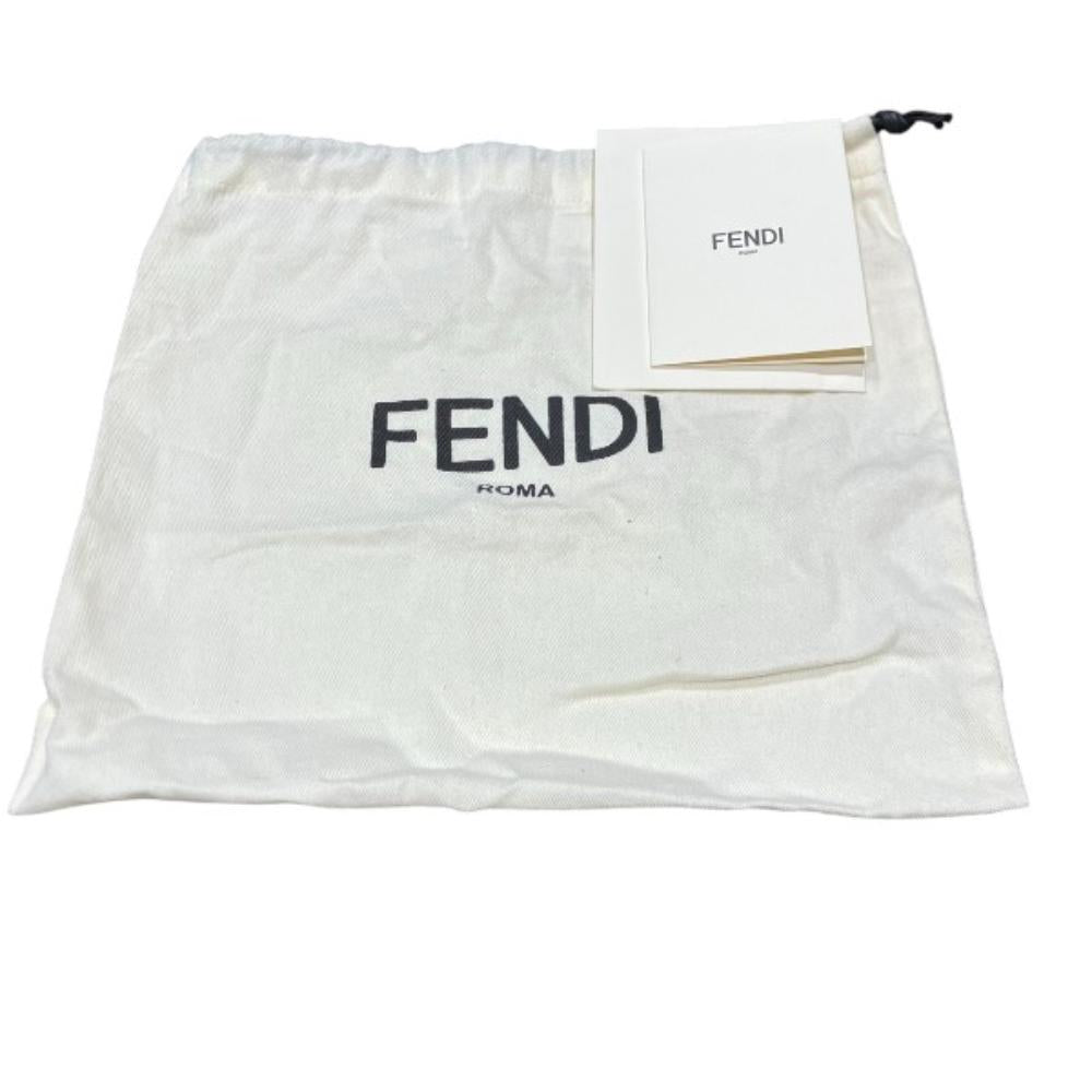 Red Canvas Fendi Crossbody Bag