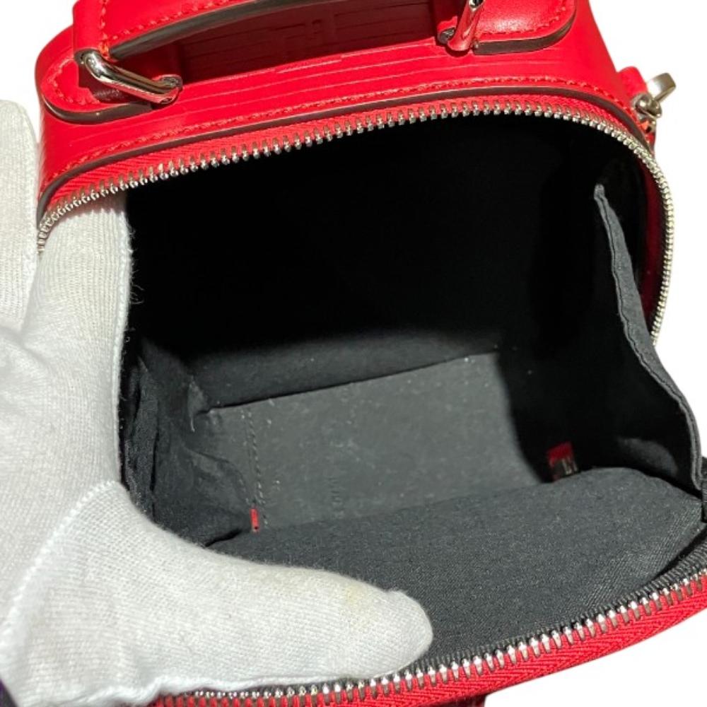 Red Canvas Fendi Crossbody Bag