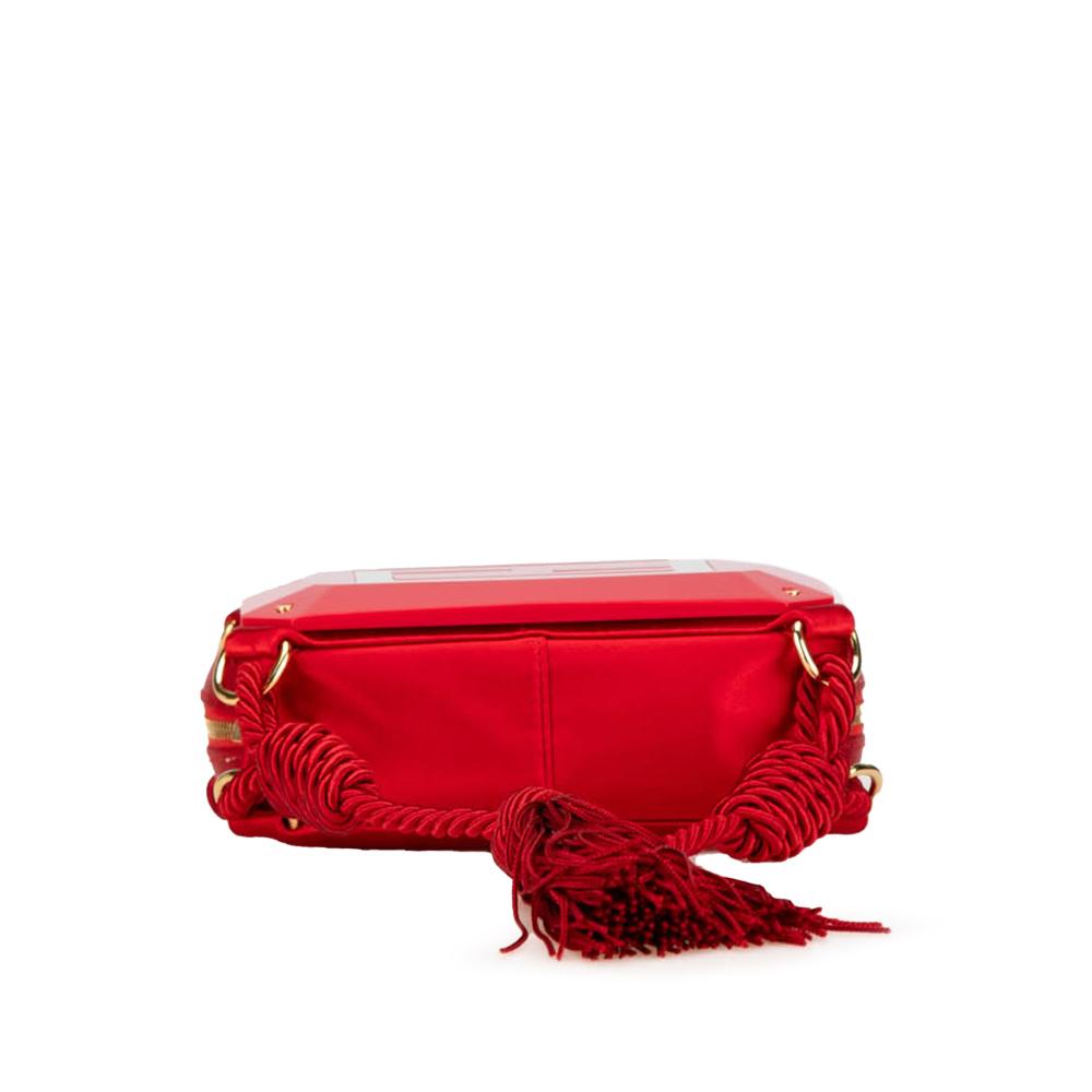 Red Fabric Fendi Crossbody Bag