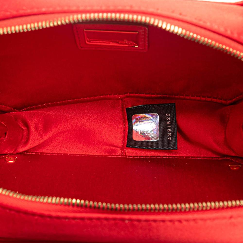 Red Fabric Fendi Crossbody Bag