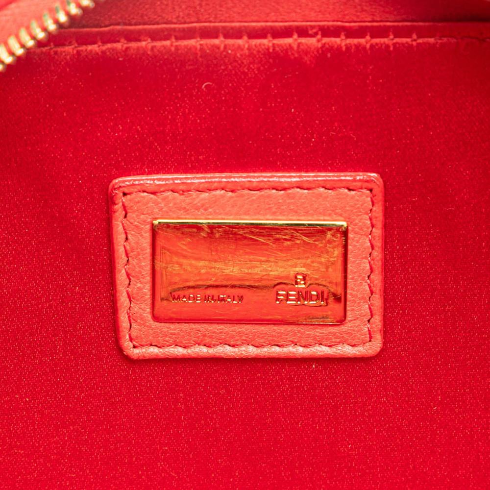 Red Fabric Fendi Crossbody Bag