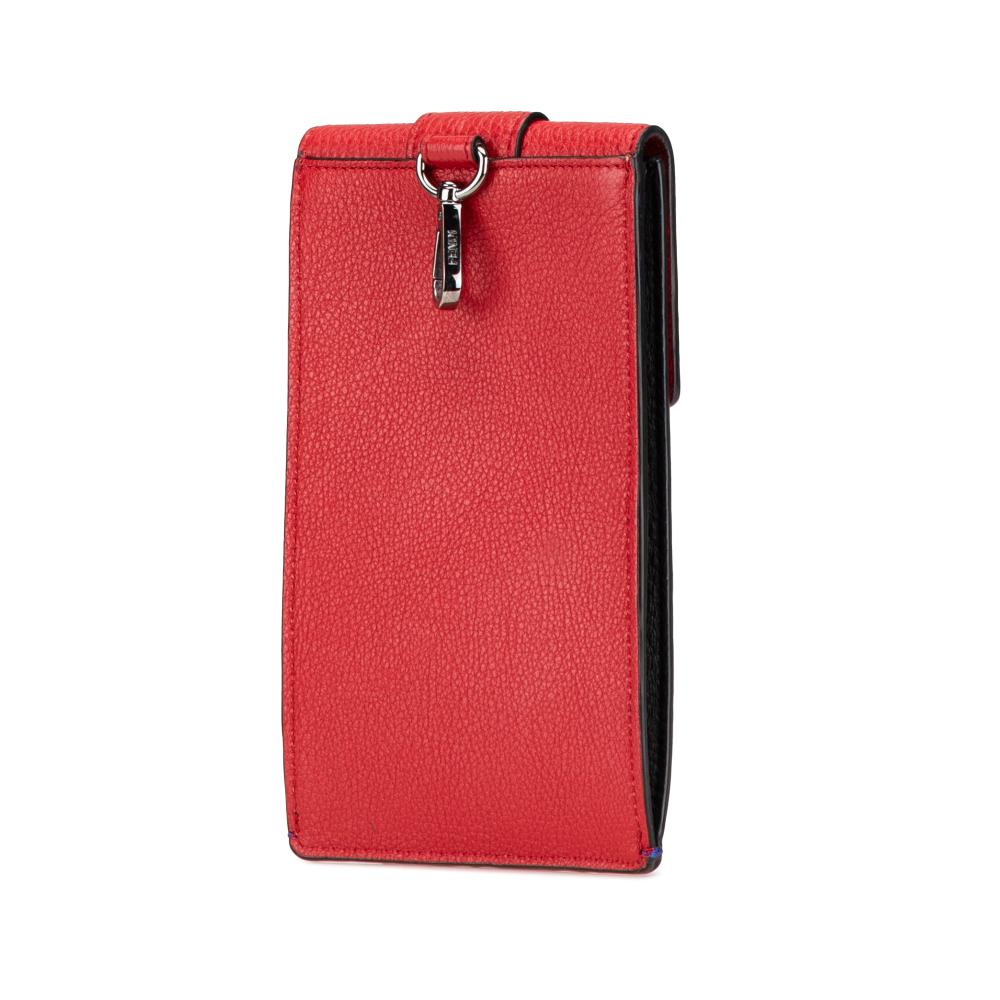 Red Leather Fendi Crossbody Bag