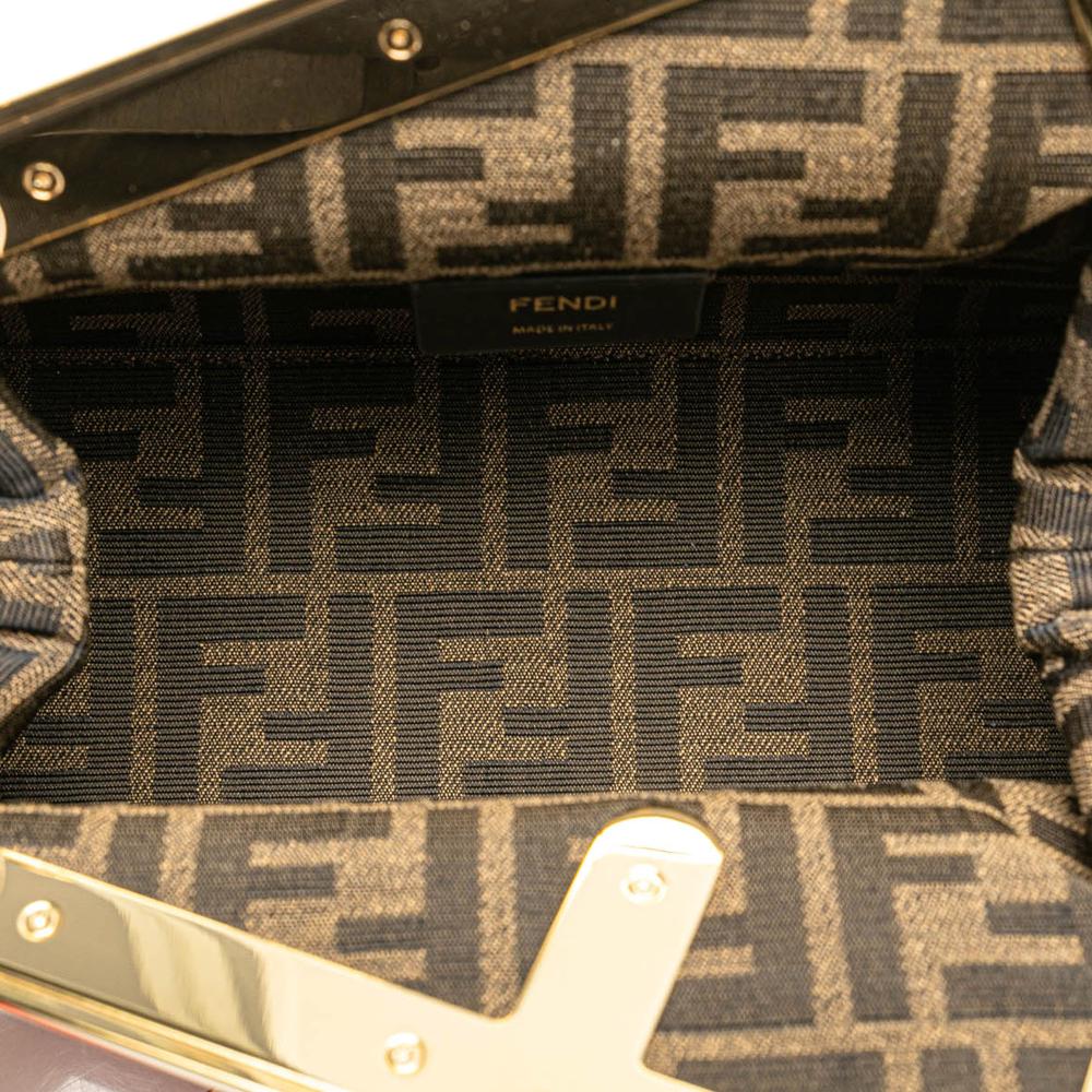 Red Leather Fendi Crossbody Bag