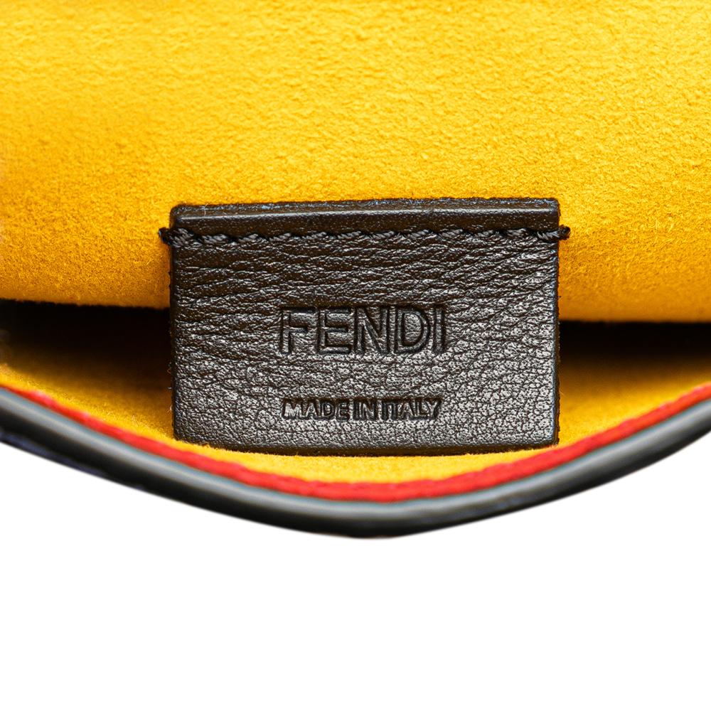 Red Leather Fendi Crossbody Bag
