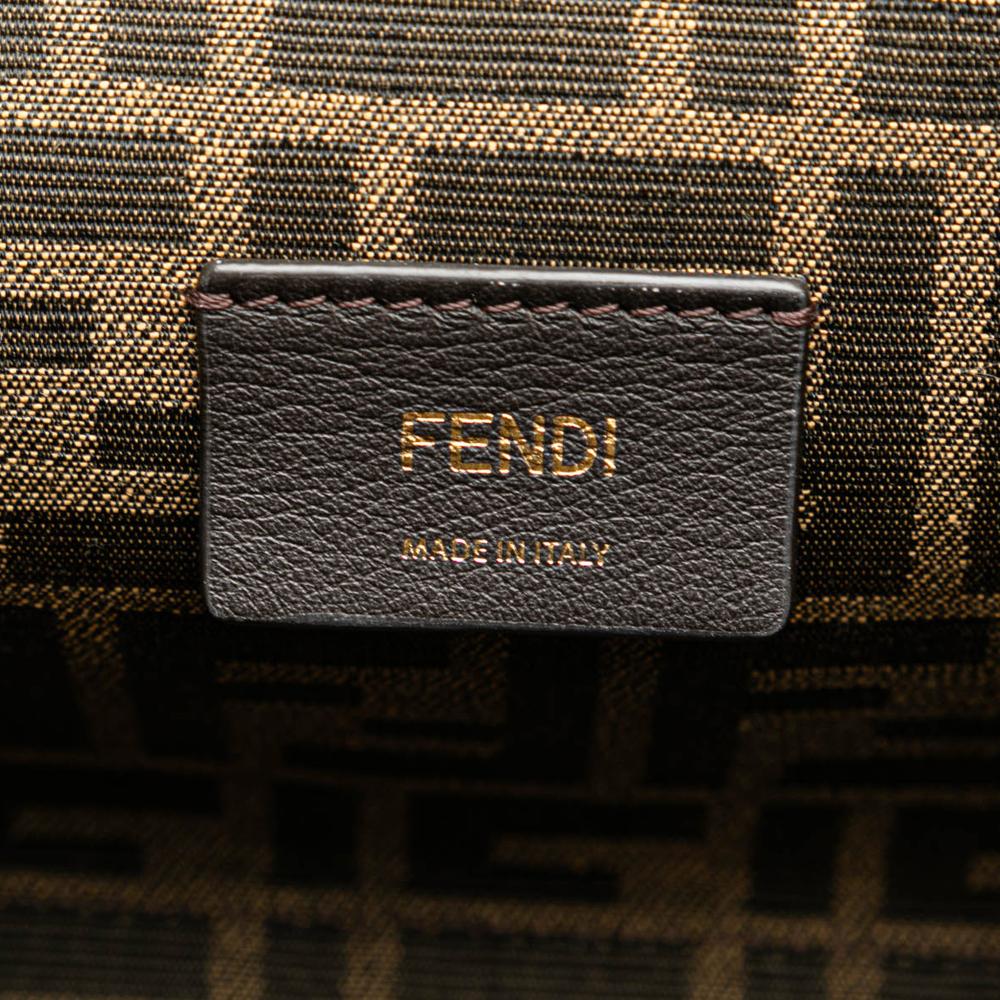 Red Leather Fendi Crossbody Bag