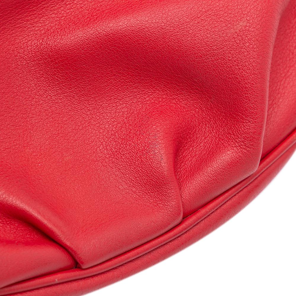Red Leather Fendi Crossbody Bag