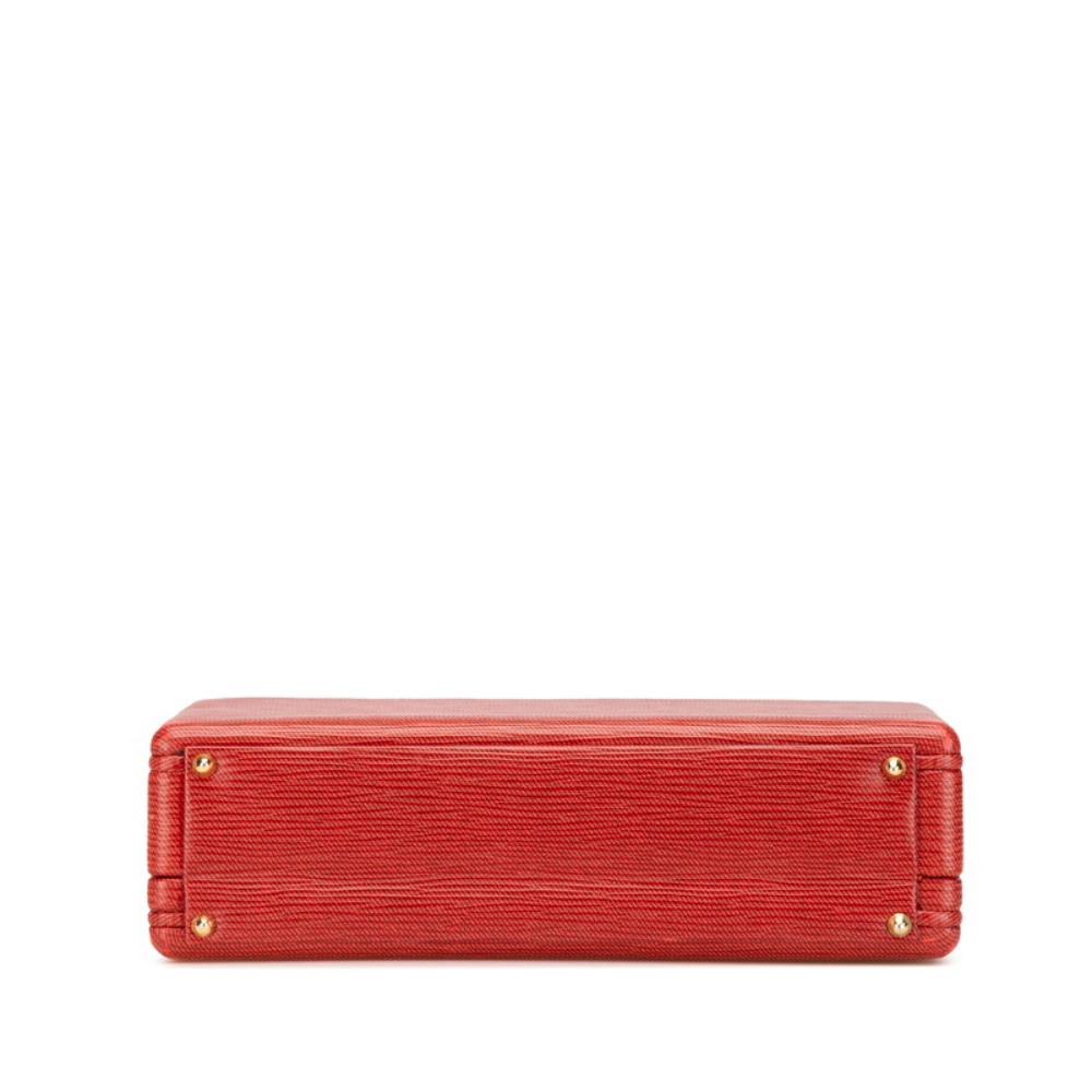 Red Leather Fendi Shoulder Bag