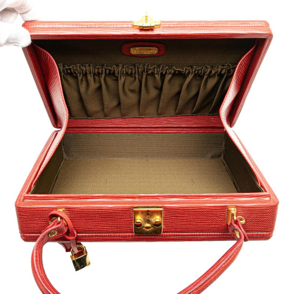 Red Leather Fendi Shoulder Bag