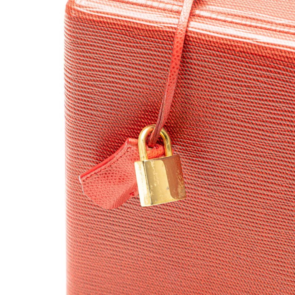 Red Leather Fendi Shoulder Bag