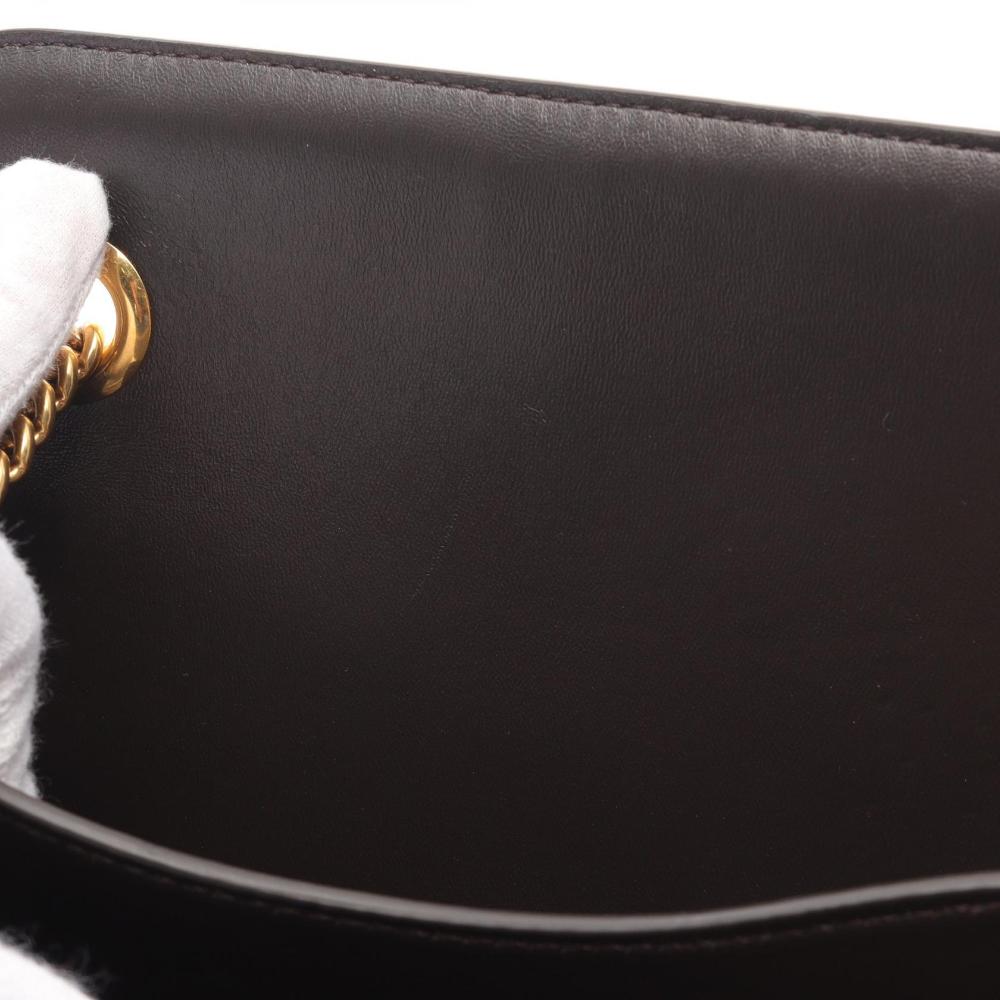 Red Leather Fendi Shoulder Bag